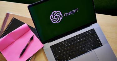 ChatGPT logo on a laptop screen