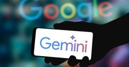 Gemini logo on a smartphone